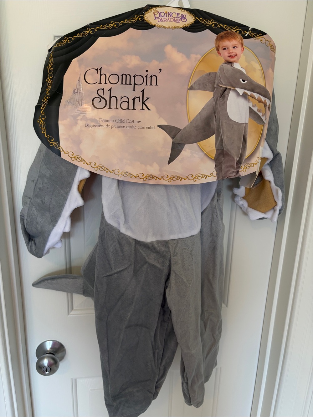 Chompin' Shark Kids Costume - Gray